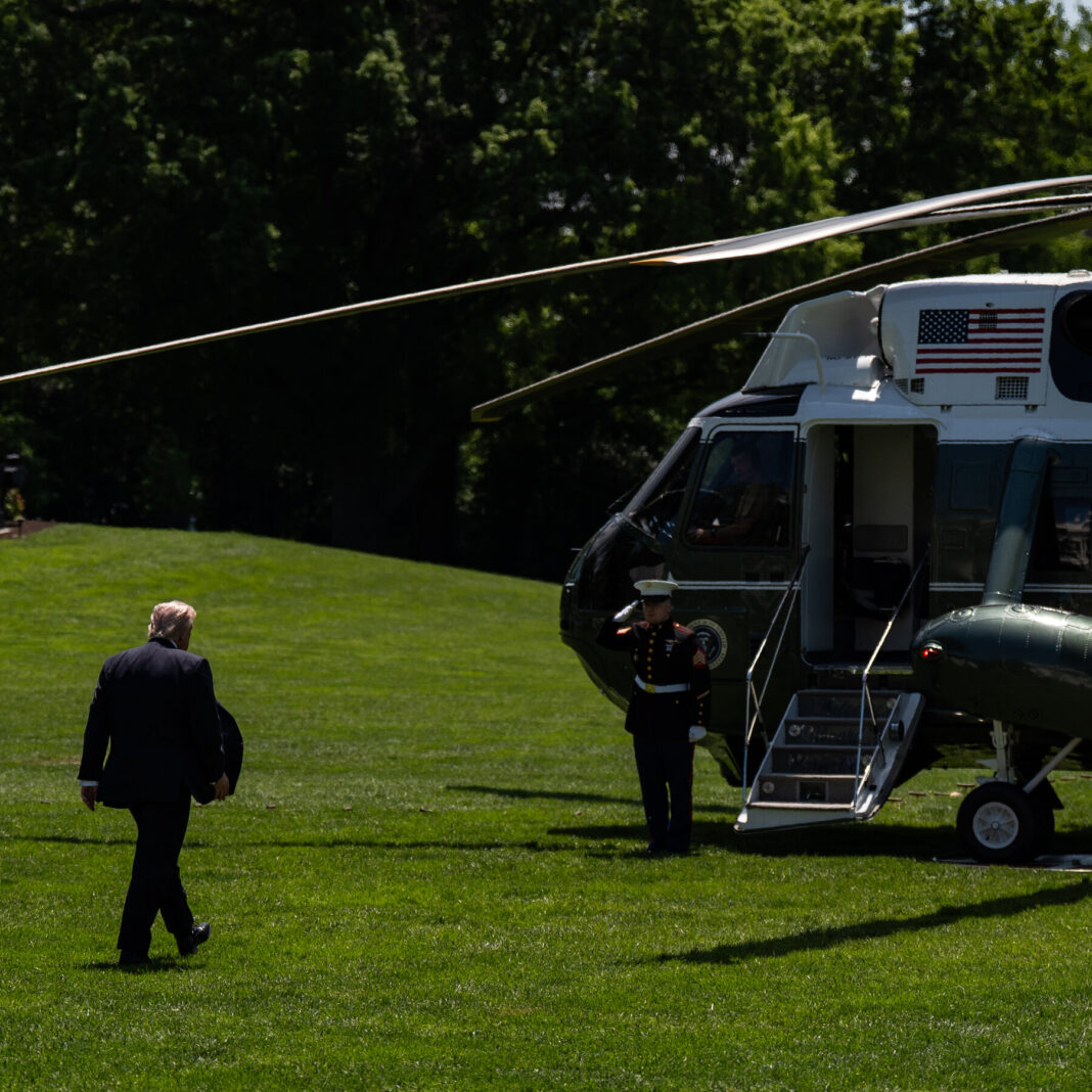 Trump Allegedly Proposed a New White House Helipad to Prevent Lawn Damage