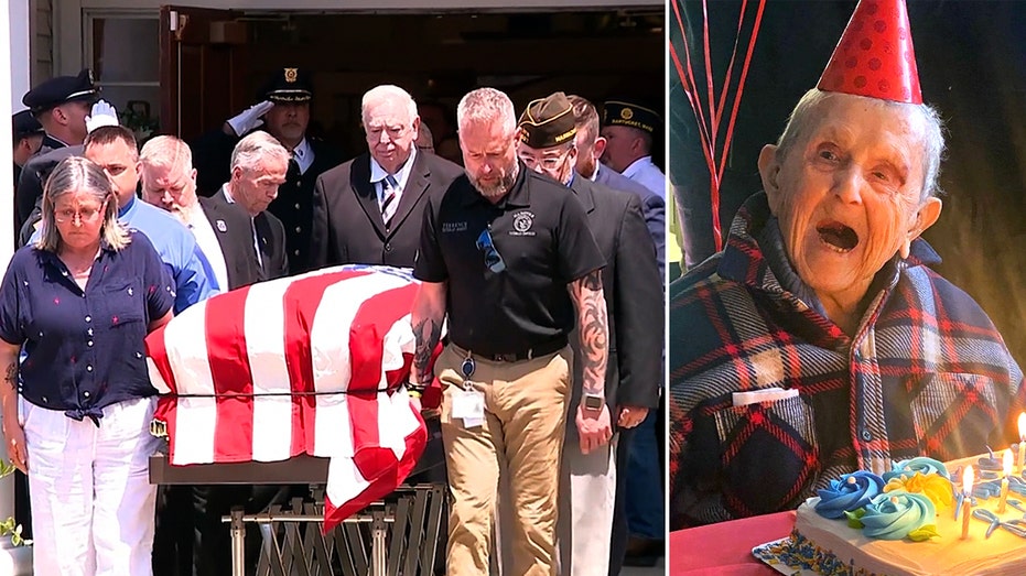 ‘Hero’s farewell’: 1,500 strangers gather to honor WWII veteran with no surviving family