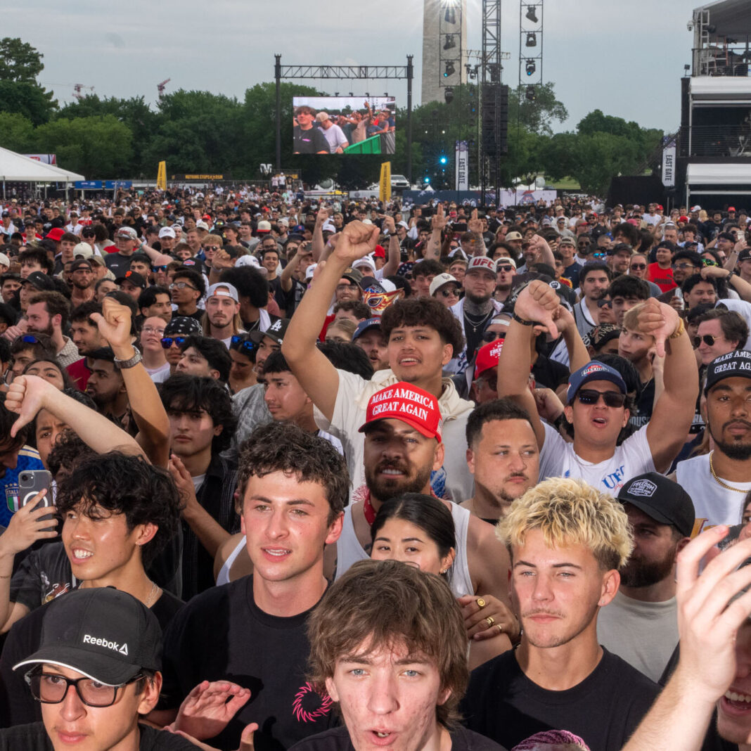 Thousands Flock to White House Ellipse for Massive U.F.C. Viewing Party