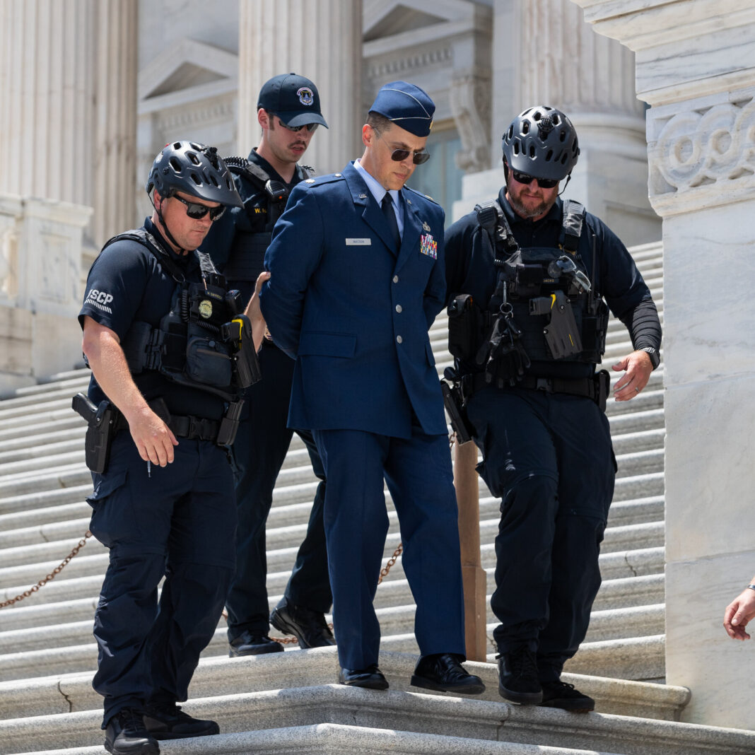 Air Force Arrests Officer in Uniform After Impeachment Call for Trump at U.S. Capitol