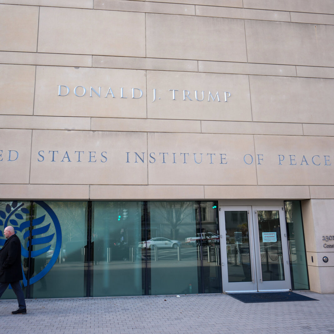 Former Institute of Peace Workers Warn Trump May Push to Engrave Name on Building