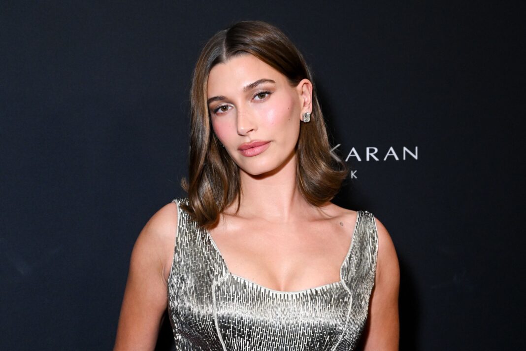 Hailey Bieber’s Cashmere Taupe Nails Deliver Understated Elegance—See the Viral Manicure Photos