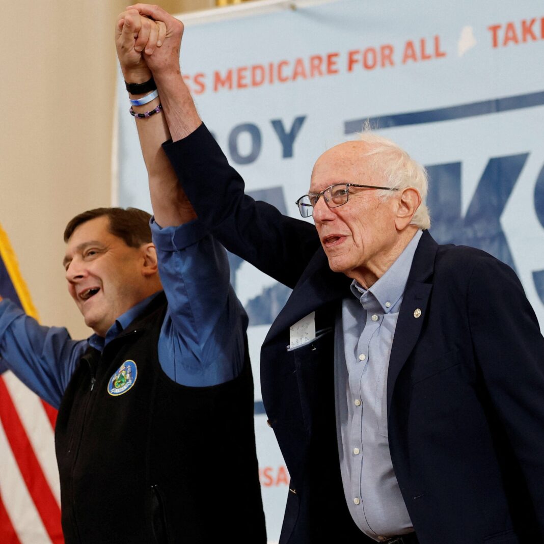 In Maine Senate Race, Democrats Lean on Bernie Sanders to Fire Up Voters