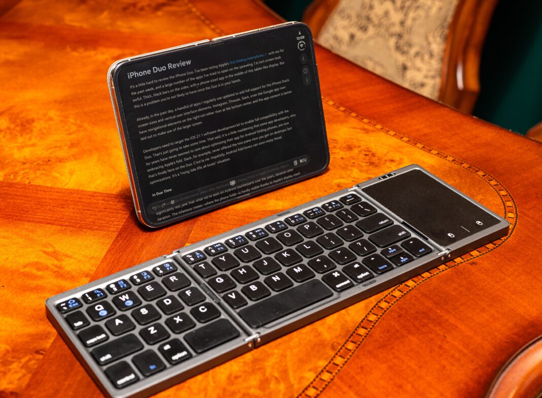 I Spent a Full Workday on the Foldable iPhone Duo With a Keyboard — Here’s My Honest Verdict